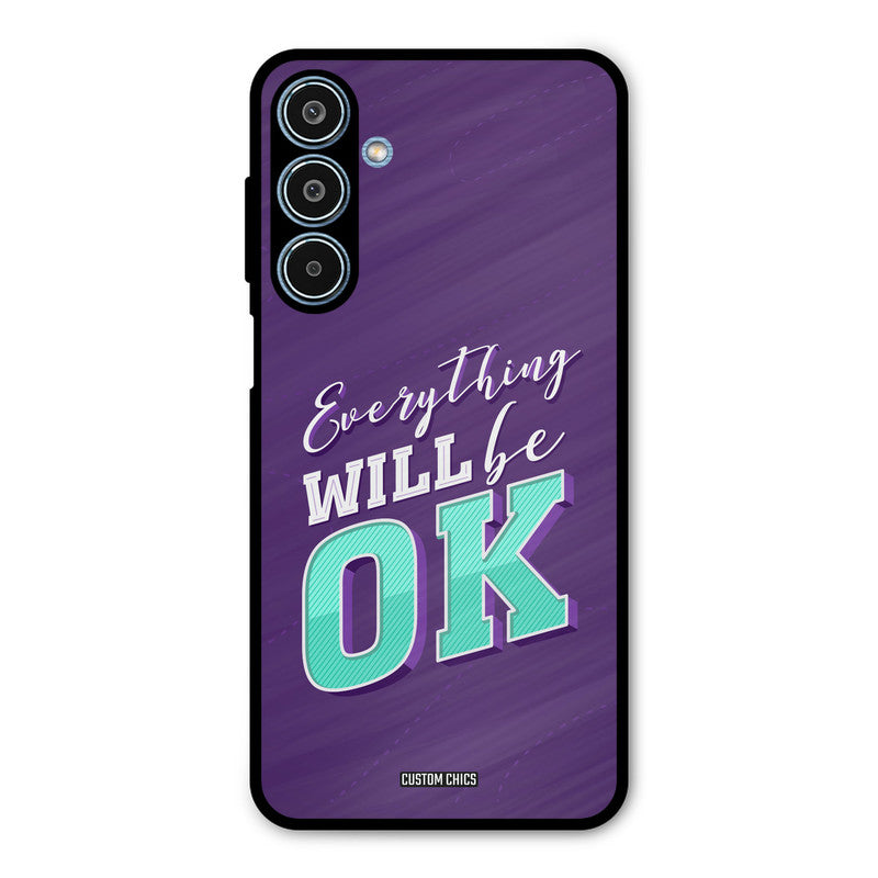Will Be Ok Samsung Galaxy M35 5G Mobile Back Cover - Typography PrintShield Case