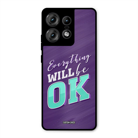 Will Be Ok Motorola Edge 50 Pro Mobile Back Cover - Typography PrintShield Case