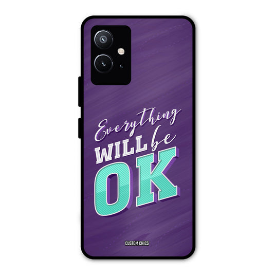 Will Be Ok Vivo Y75 5G Mobile Back Cover - Typography PrintShield Case