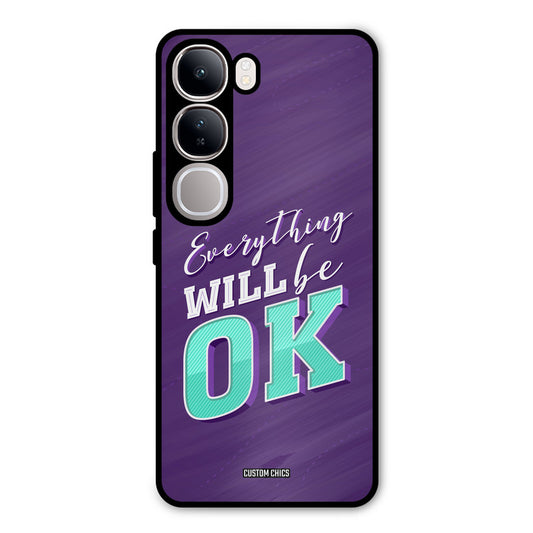 Will Be Ok Vivo Y300 Mobile Back Cover - Typography PrintShield Case
