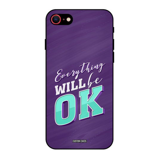 Will Be Ok iPhone SE 2020 Mobile Back Cover - Typography PrintShield Case