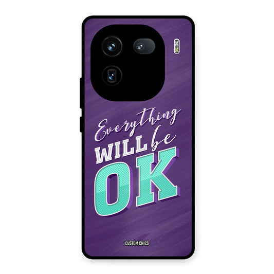 Will Be Ok iQOO 12 Mobile Back Cover - Typography PrintShield Case
