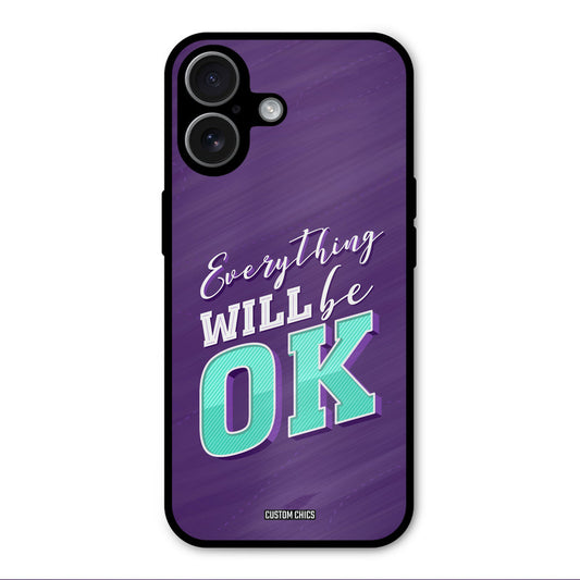 Will Be Ok iPhone 17 Mobile Back Cover - Typography PrintShield Case