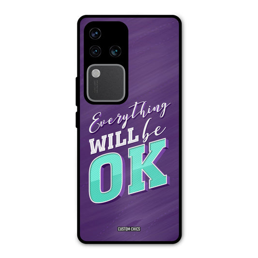 Will Be Ok Vivo V30 Pro Mobile Back Cover - Typography PrintShield Case