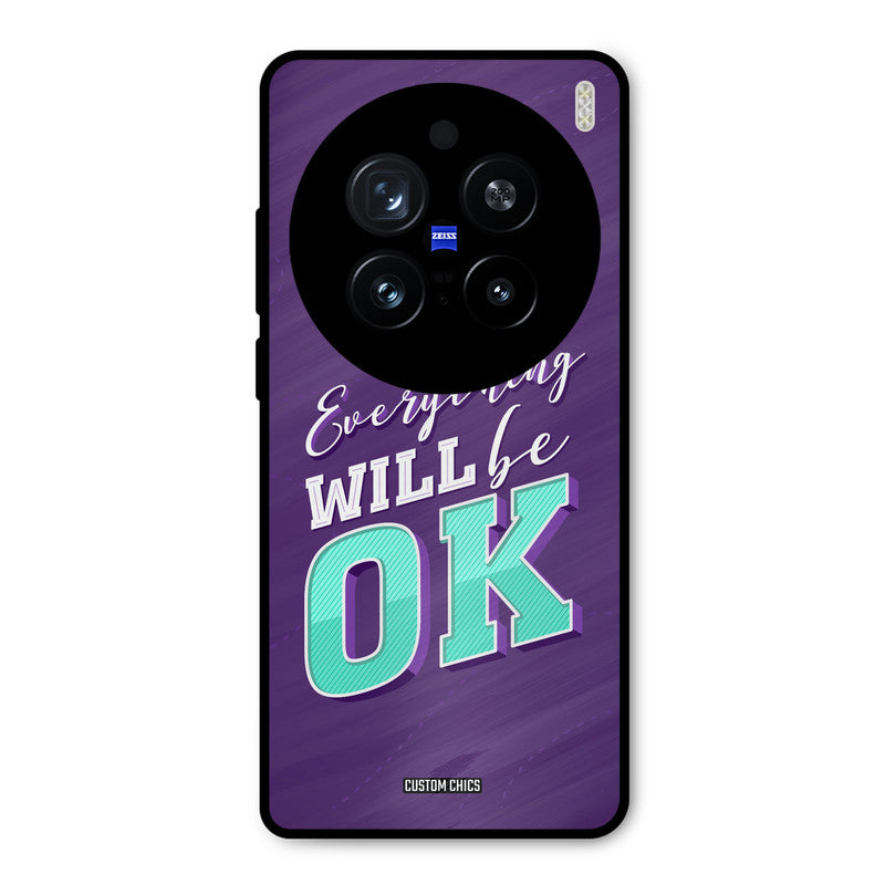 Will Be Ok Vivo X200 Pro Mobile Back Cover - Typography PrintShield Case