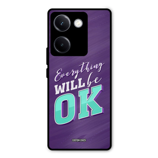 Will Be Ok Vivo Y300 Plus Mobile Back Cover - Typography PrintShield Case