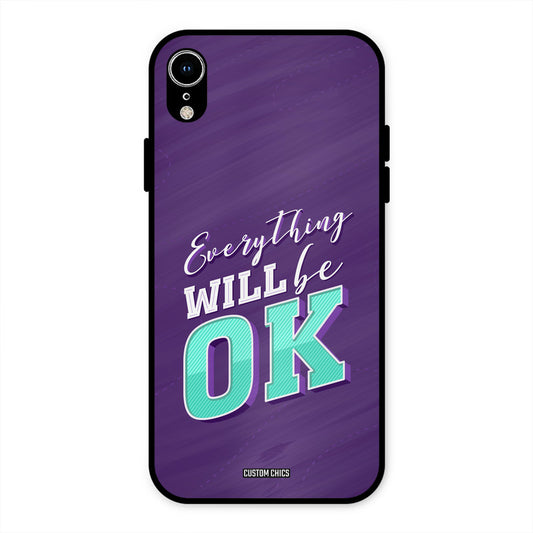 Will Be Ok iPhone XR Mobile Back Cover - Typography PrintShield Case