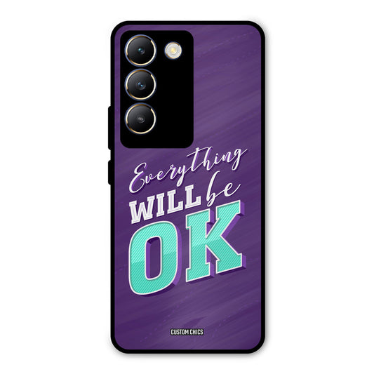 Will Be Ok Vivo Y200e Mobile Back Cover - Typography PrintShield Case