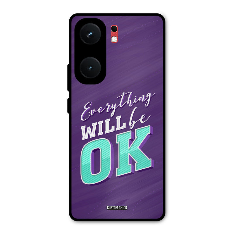 Will Be Ok iQOO Neo 9 Pro Mobile Back Cover - Typography PrintShield Case