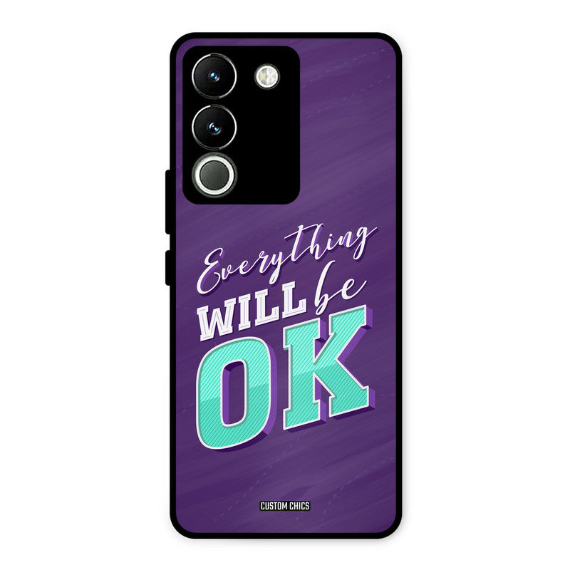 Will Be Ok Vivo Y200 Mobile Back Cover - Typography PrintShield Case