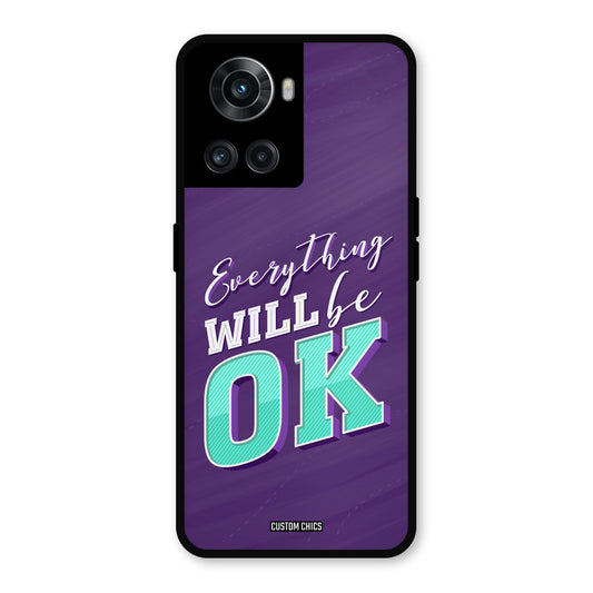 Will Be Ok OnePlus 10R Mobile Back Cover - Typography PrintShield Case