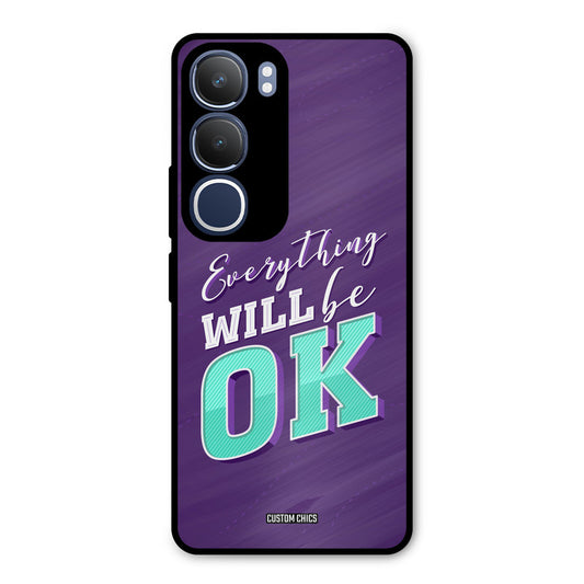 Will Be Ok Vivo Y29 Mobile Back Cover - Typography PrintShield Case