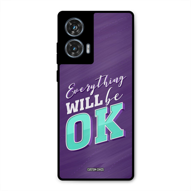 Will Be Ok Motorola Edge 50 Fusion Mobile Back Cover - Typography PrintShield Case