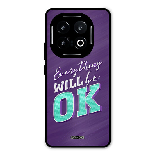 Will Be Ok iQOO 13 Mobile Back Cover - Typography PrintShield Case