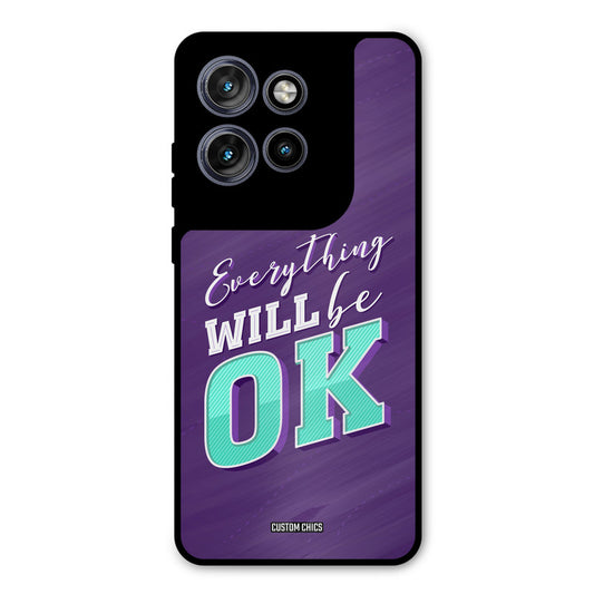 Will Be Ok Motorola Edge 50 Neo Mobile Back Cover - Typography PrintShield Case