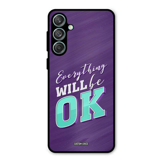Will Be Ok Samsung Galaxy M55 5G Mobile Back Cover - Typography PrintShield Case