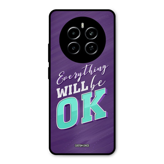 Will Be Ok Realme P1 5G Mobile Back Cover - Typography PrintShield Case