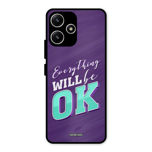Will Be Ok Redmi 12 5G Mobile Back Cover - Typography PrintShield Case