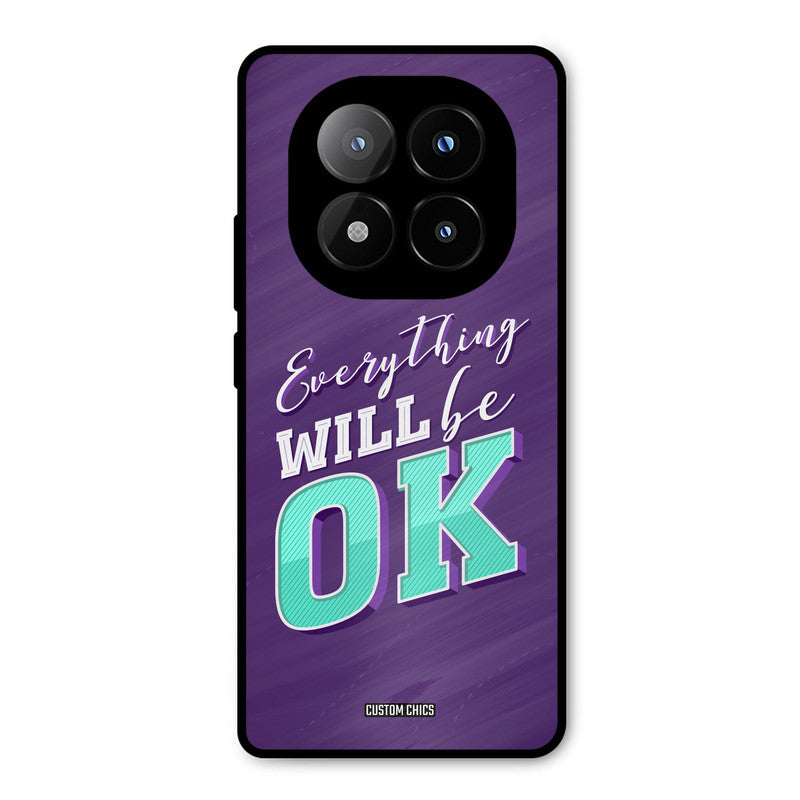 Will Be Ok Redmi Note 14 Pro Plus 5G Mobile Back Cover - Typography PrintShield Case