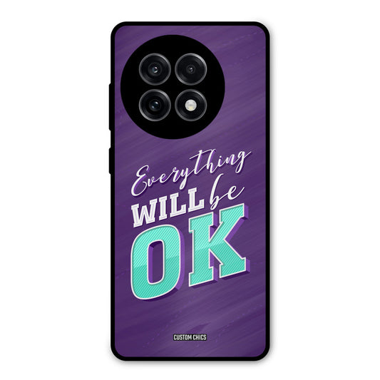 Will Be Ok OnePlus 13R Mobile Back Cover - Typography PrintShield Case