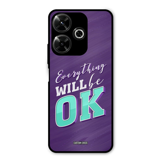 Will Be Ok Redmi 13 5G Mobile Back Cover - Typography PrintShield Case