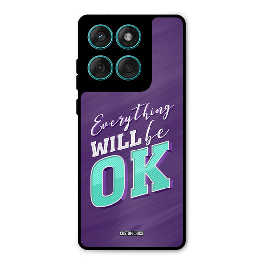 Will Be Ok Motorola Edge 60 Mobile Back Cover - Typography PrintShield Case