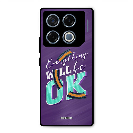 Will Be Ok Infinix GT 20 Pro Mobile Back Cover - Typography PrintShield Case