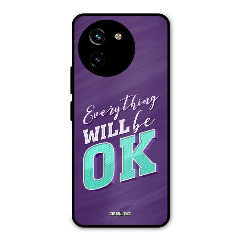 Will Be Ok Vivo Y200i Mobile Back Cover - Typography PrintShield Case