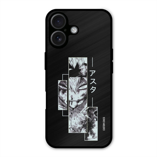 Wounded Asta iPhone 16 Plus Mobile Back Cover - Anime PrintShield Case