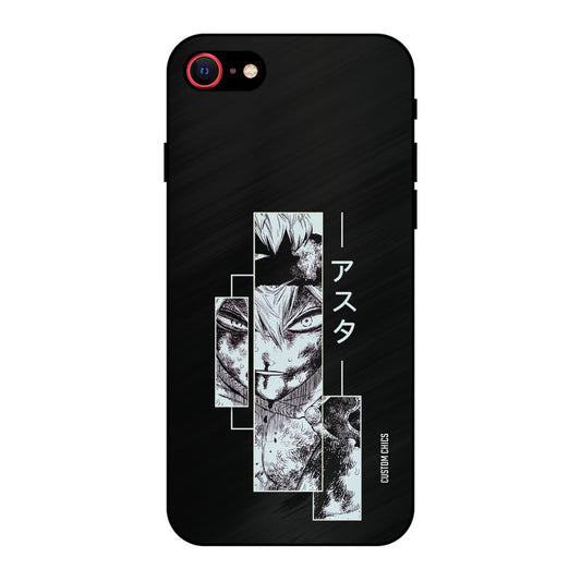 Wounded Asta iPhone SE 2020 Mobile Back Cover - Anime PrintShield Case