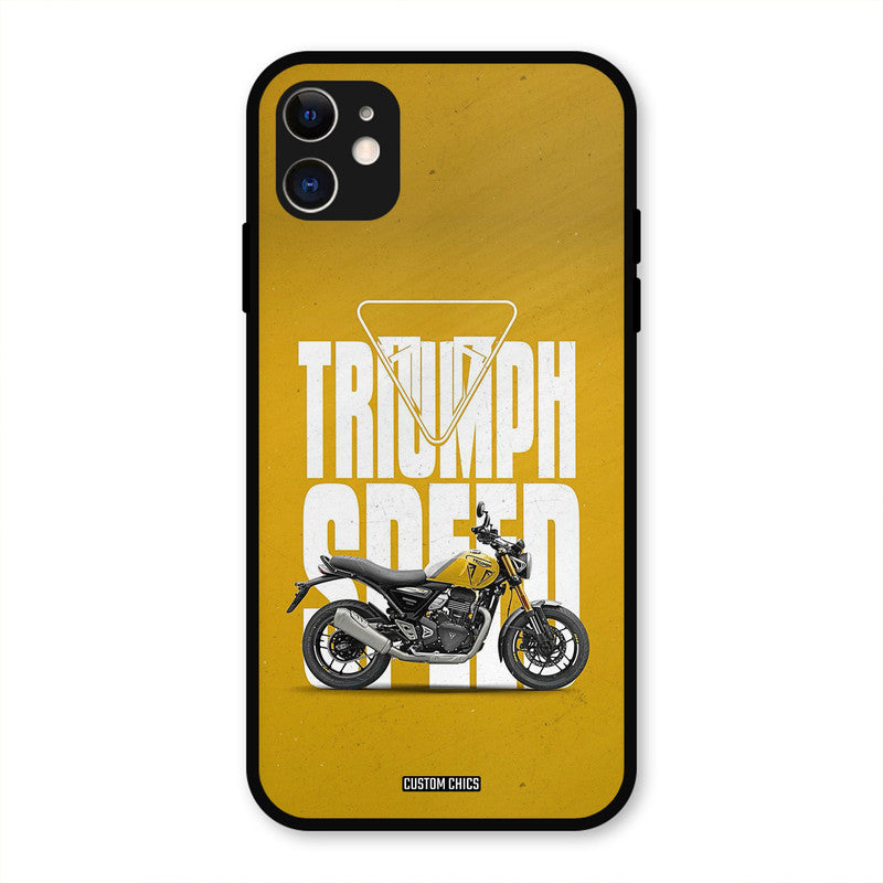 Yellow Cruiser iPhone 11 Mobile Back Cover - Car&Bike PrintShield Case