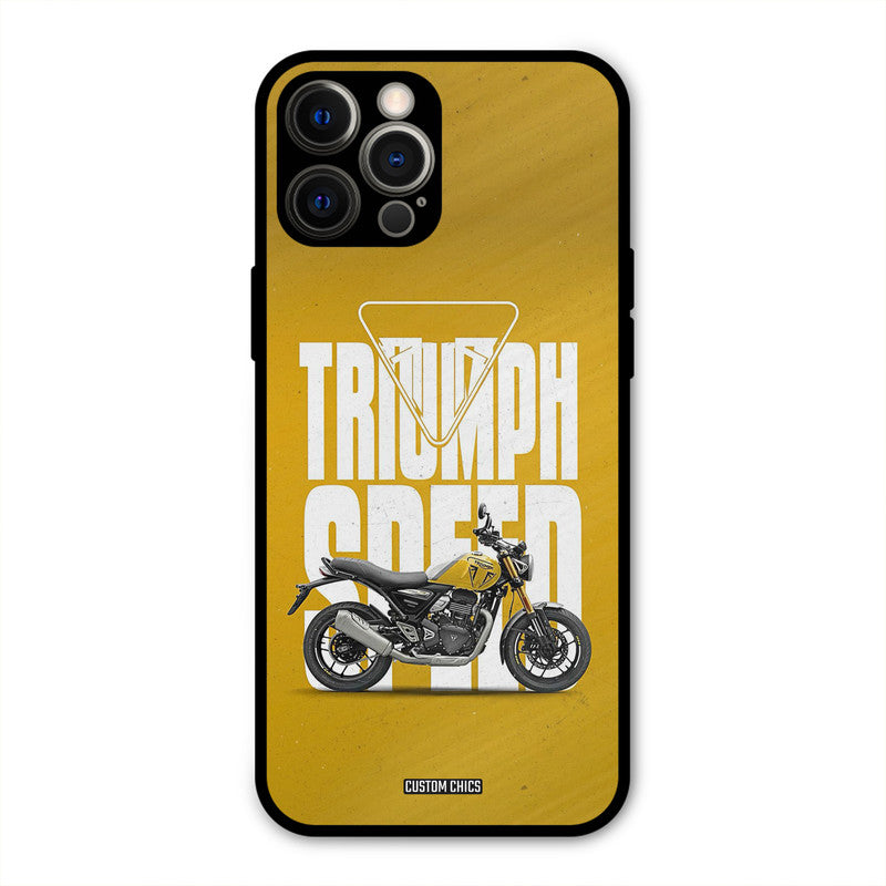 Yellow Cruiser iPhone 12 Pro Max Mobile Back Cover - Car&Bike PrintShield Case