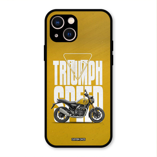 Yellow Cruiser iPhone 13 Mobile Back Cover - Car&Bike PrintShield Case