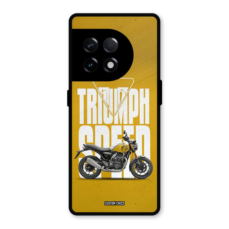 Yellow Cruiser OnePlus 11R Mobile Back Cover - Car&Bike PrintShield Case