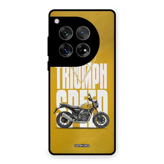 Yellow Cruiser OnePlus 12 Mobile Back Cover - Car&Bike PrintShield Case