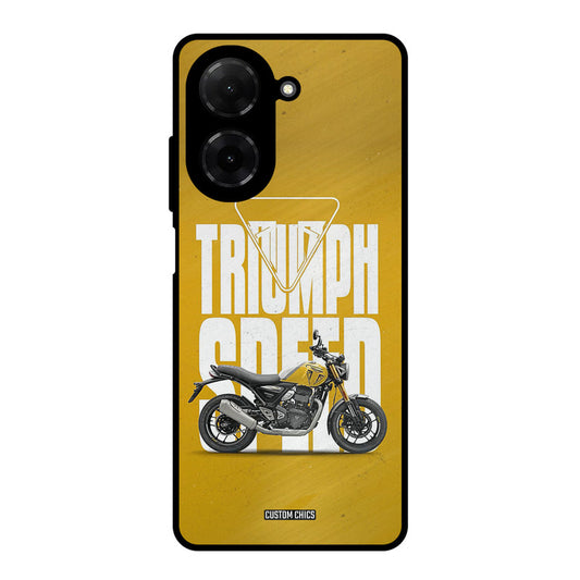 Yellow Cruiser Poco C71 Mobile Back Cover - Car&Bike PrintShield Case