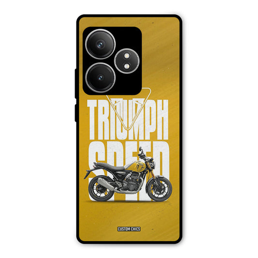 Yellow Cruiser Realme GT 6T Mobile Back Cover - Car&Bike PrintShield Case