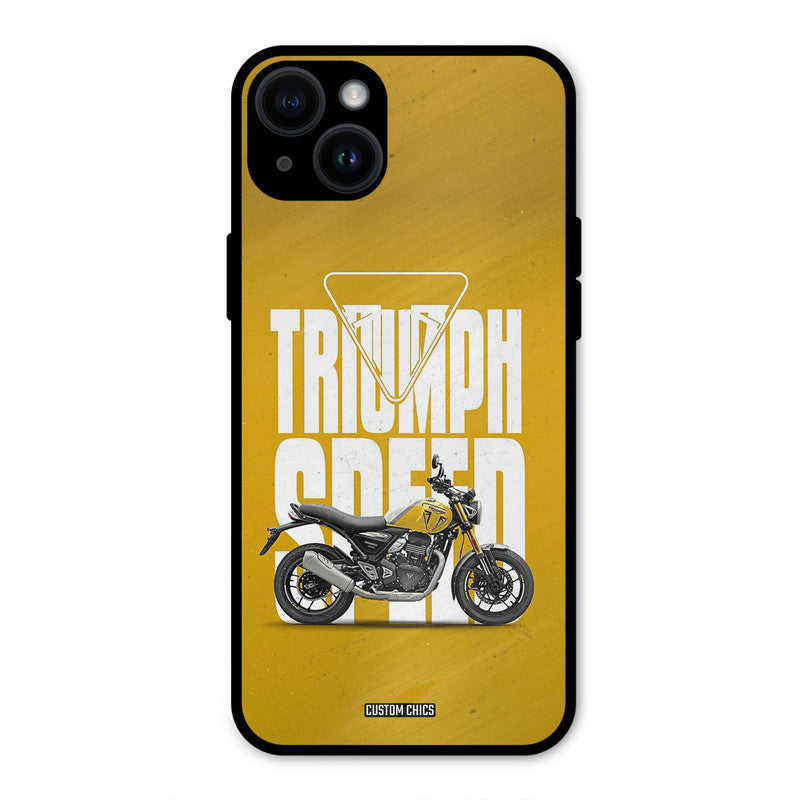 Yellow Cruiser iPhone 14 Plus Mobile Back Cover - Car&Bike PrintShield Case