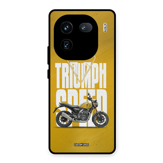 Yellow Cruiser iQOO 12 Mobile Back Cover - Car&Bike PrintShield Case