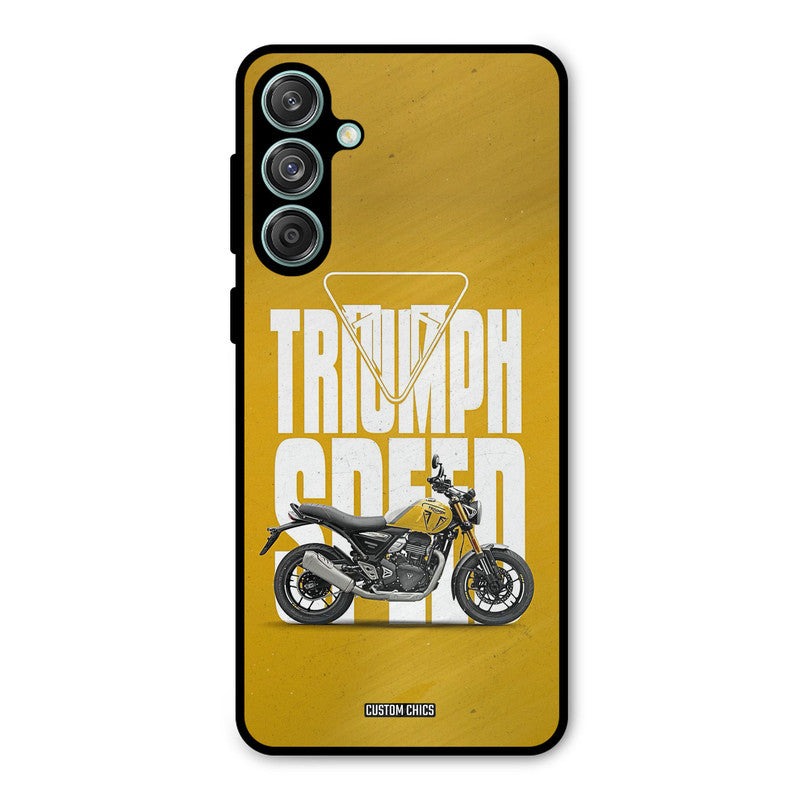 Yellow Cruiser Samsung Galaxy M55 5G Mobile Back Cover - Car&Bike PrintShield Case