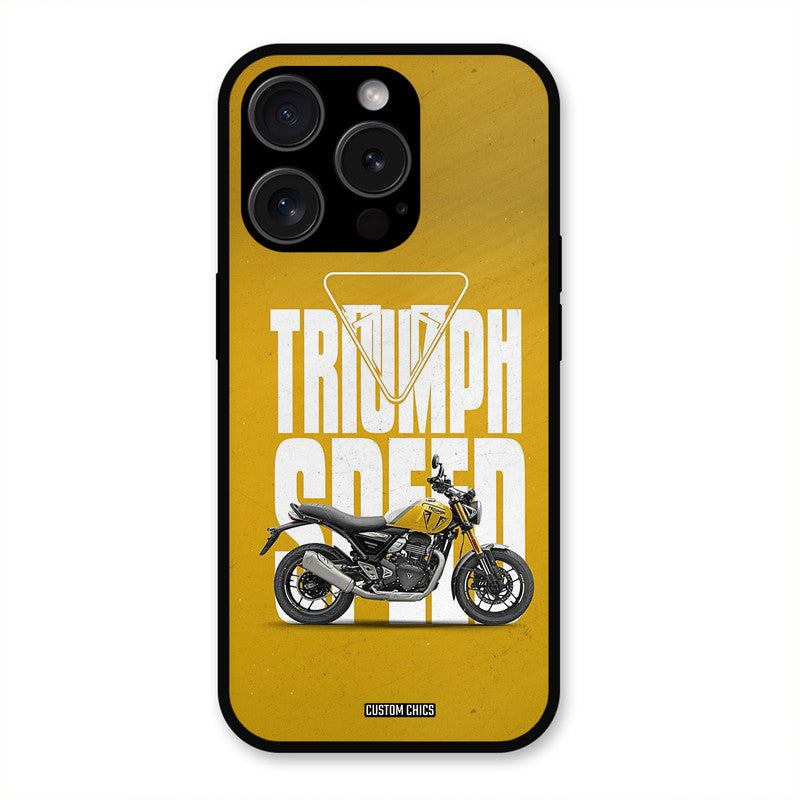 Yellow Cruiser iPhone 15 Pro Max Mobile Back Cover - Car&Bike PrintShield Case