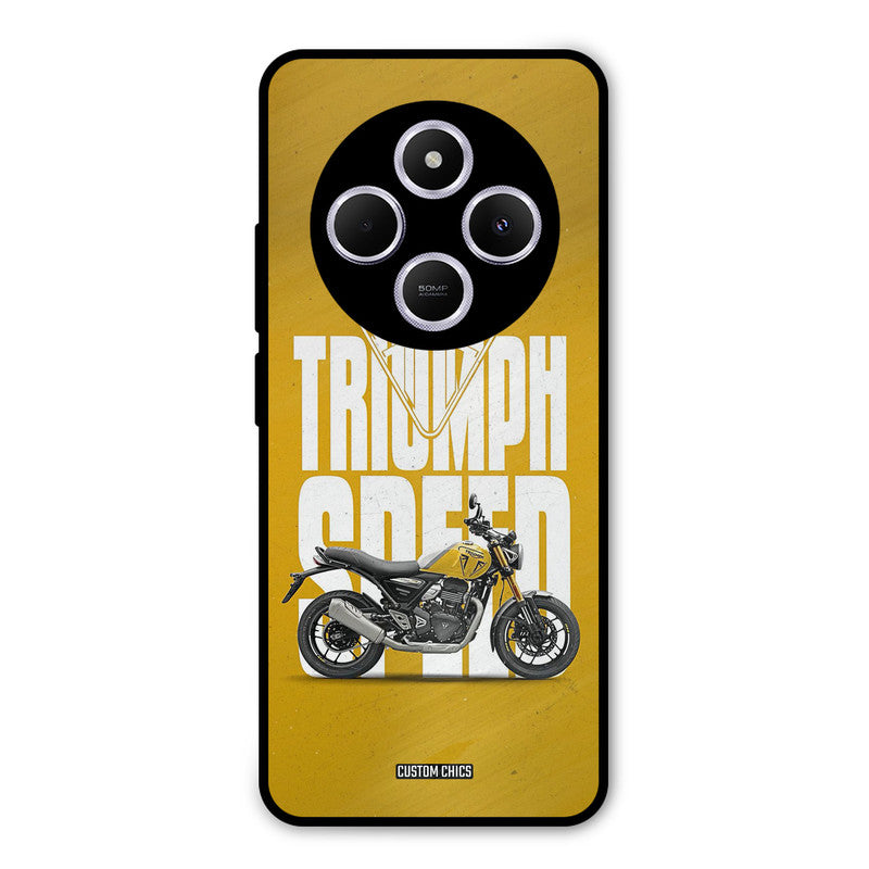 Yellow Cruiser Redmi 14c Mobile Back Cover - Car&Bike PrintShield Case