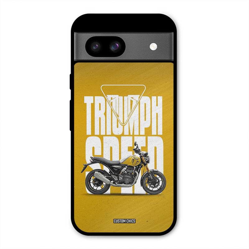 Yellow Cruiser Google Pixel 8a Mobile Back Cover - Car&Bike PrintShield Case