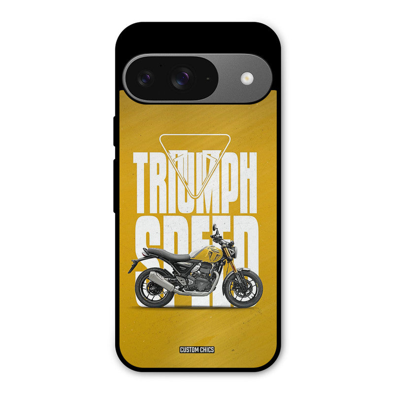 Yellow Cruiser Google Pixel 9 Mobile Back Cover - Car&Bike PrintShield Case