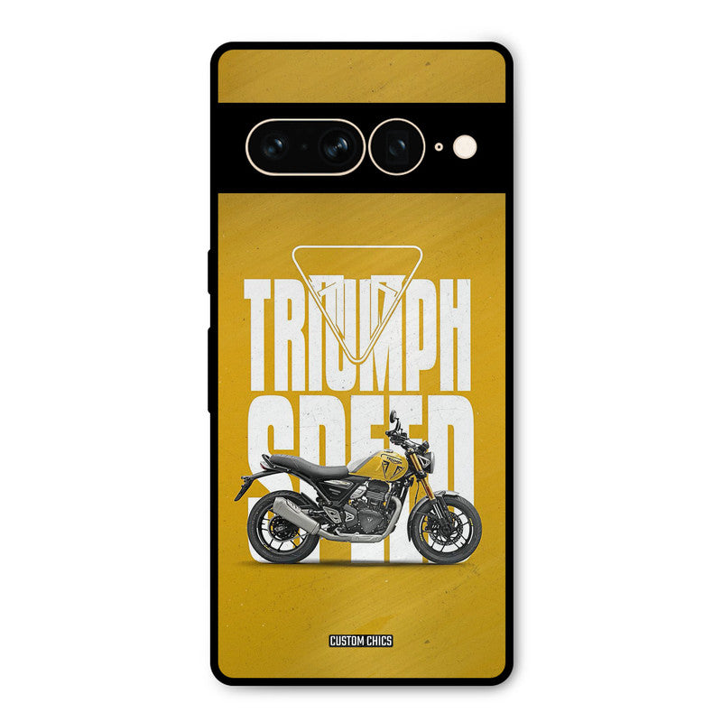 Yellow Cruiser Google Pixel 7 Pro Mobile Back Cover - Car&Bike PrintShield Case