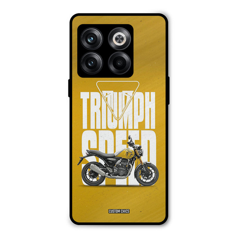 Yellow Cruiser Oneplus 10T Mobile Back Cover - Car&Bike PrintShield Case