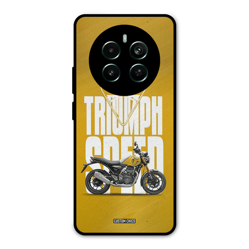 Yellow Cruiser Realme 12 Plus Mobile Back Cover - Car&Bike PrintShield Case