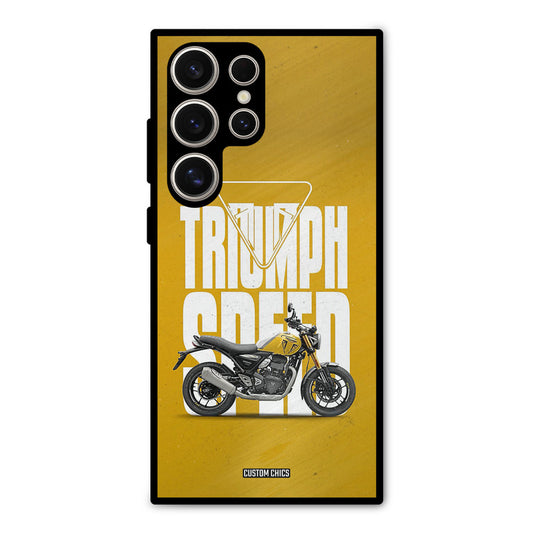 Yellow Cruiser Samsung Galaxy S24 Ultra Mobile Back Cover - Car&Bike PrintShield Case