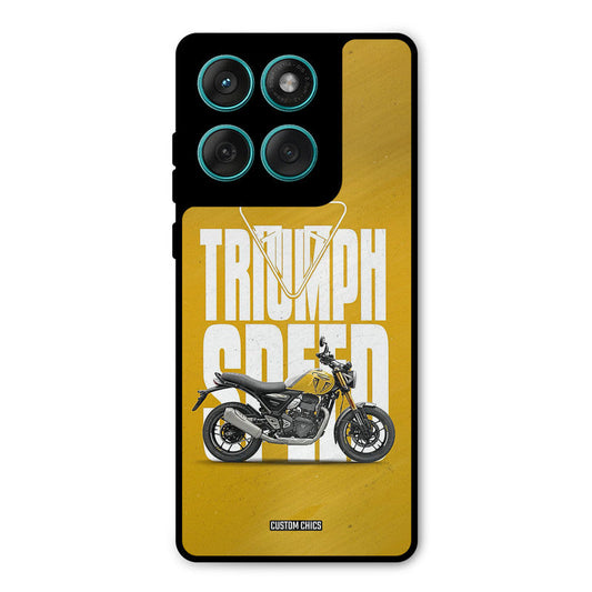 Yellow Cruiser Motorola Edge 60 Mobile Back Cover - Car&Bike PrintShield Case