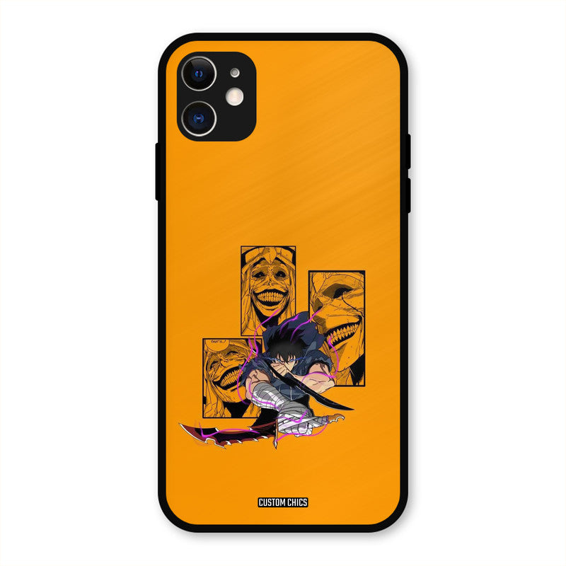Yellow Jinwoo iPhone 11 Mobile Back Cover - Anime PrintShield Case